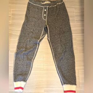 Roots Gray lounge Pants with Red and White Accents